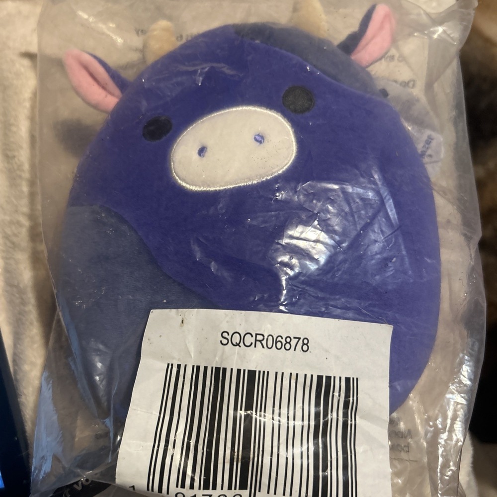 Squishmallows Original 8 Inch Ingred, Purple and Black Spotted Cow